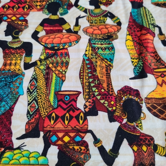 Timeless Treasures Fabrics of SoHo Kenta-C Beautiful Women & Woven Baskets Sew - Picture 6 of 16